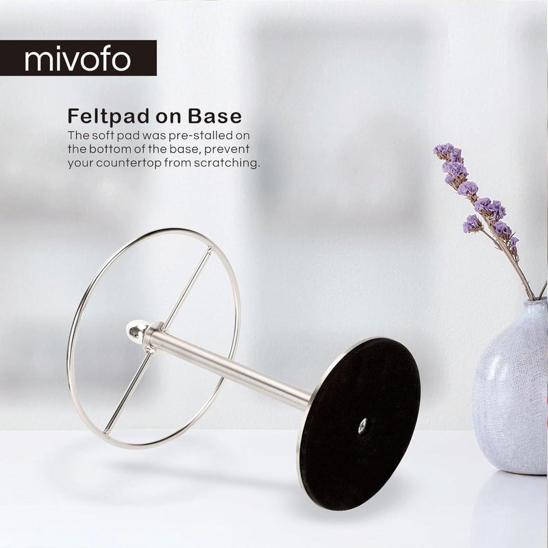mivofo حامل نظارات شمسية، رف عرض نظارات منظم لـ 12 نظارة - نيكل مصقول - Image 5